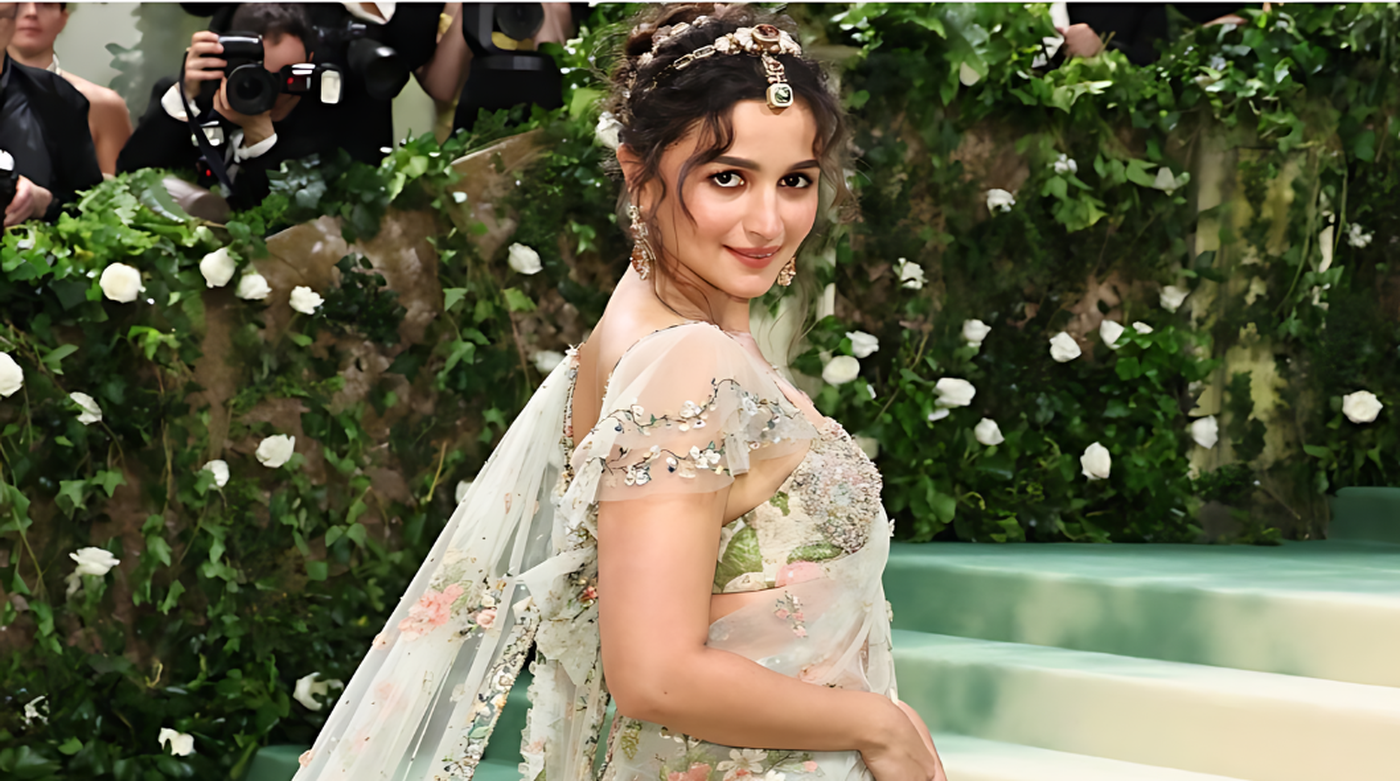 Alia Bhatt Charms at Met Gala 2024 in a Saree