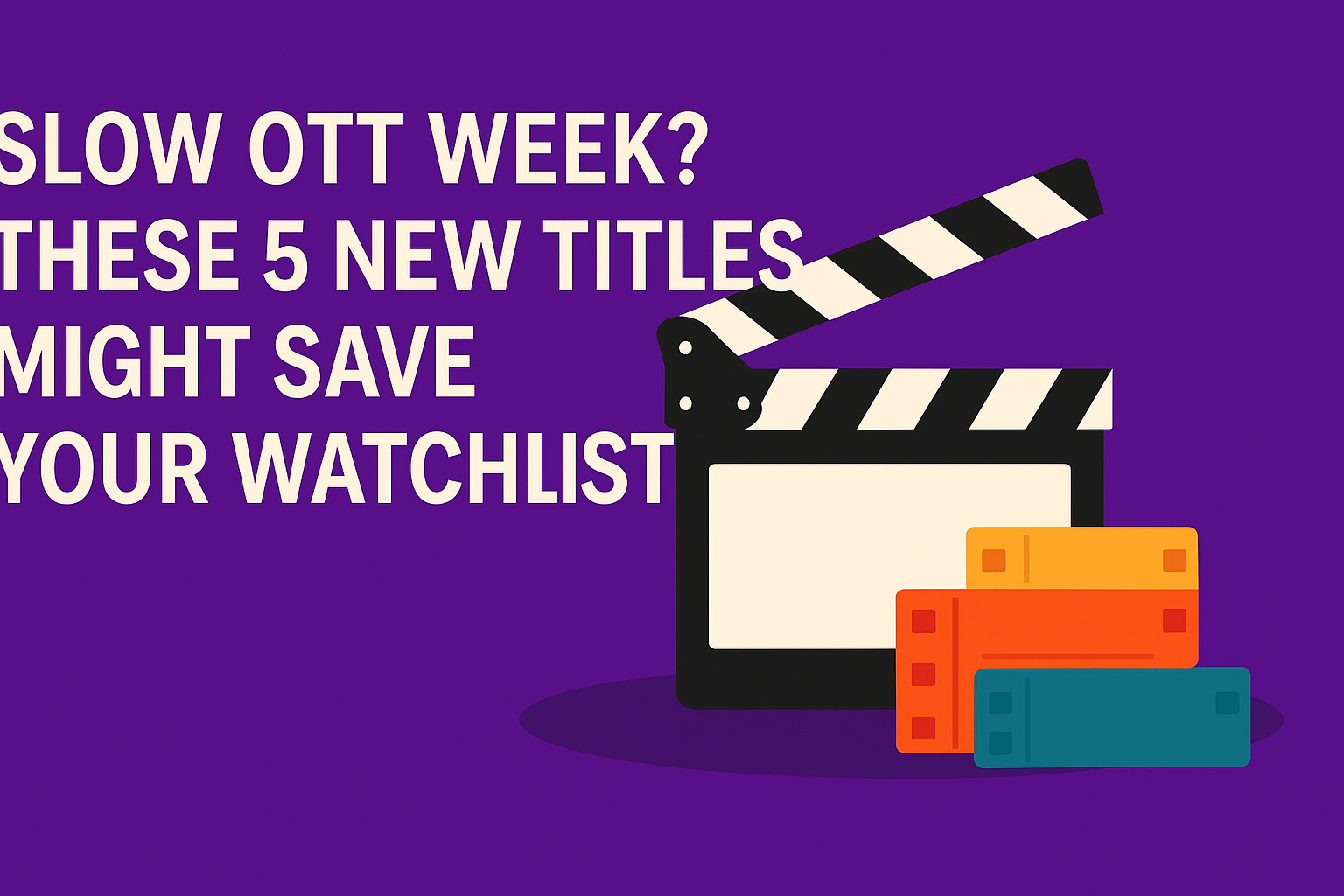 Slow OTT Week? These 5 New Titles Might Save Your Watchlist