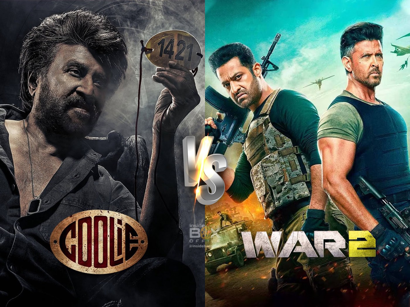 COOLIE RACES AHEAD OF WAR 2 IN BOX OFFICE CLASH
