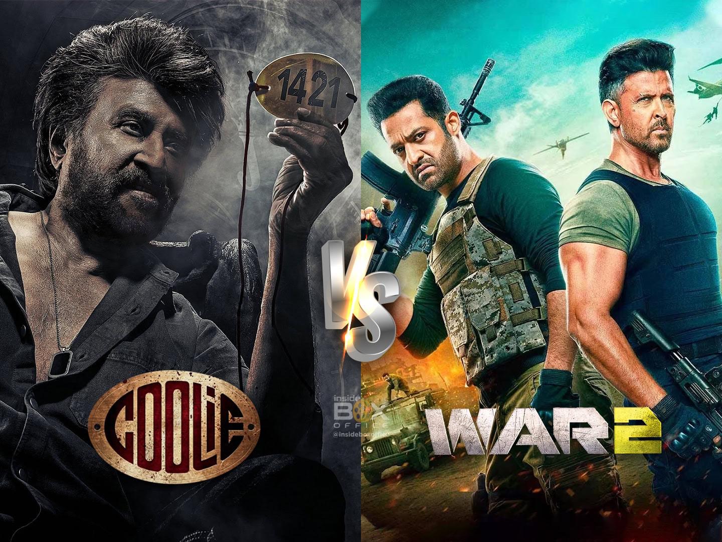COOLIE RACES AHEAD OF WAR 2 IN BOX OFFICE CLASH