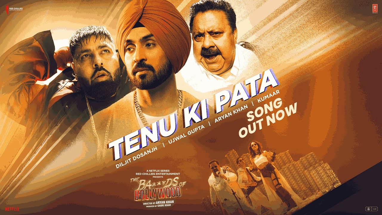 The Bastards of Bollywood Song Tenu Ki Pata Out Now: Diljit Dosanjh Brings Energy to Aryan Khan’s Series