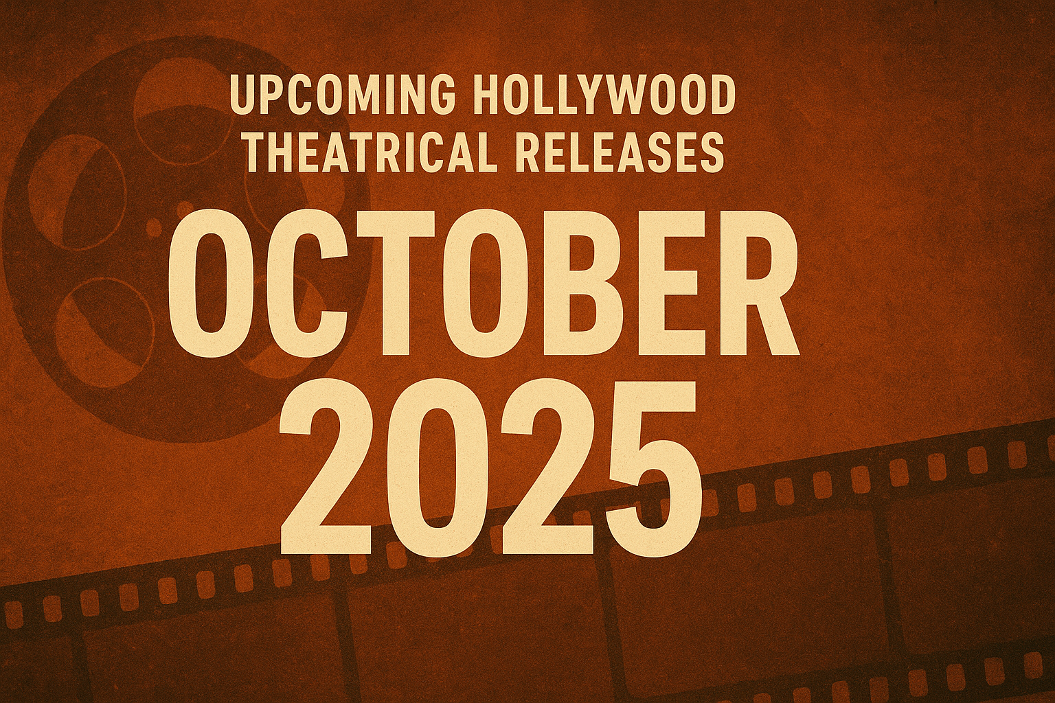 Upcoming Hollywood Theatrical Releases in October 2025