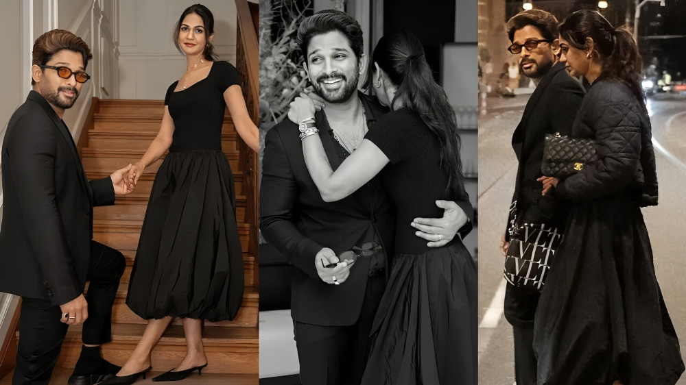 Allu Arjun Walks the Streets of Europe With Wife Sneha Reddy in Style Fans Call Them Royal Couple