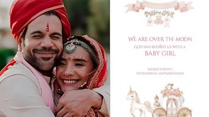 Rajkummar Rao And Patralekhaa Welcome Baby Girl On Their Fourth Anniversary
